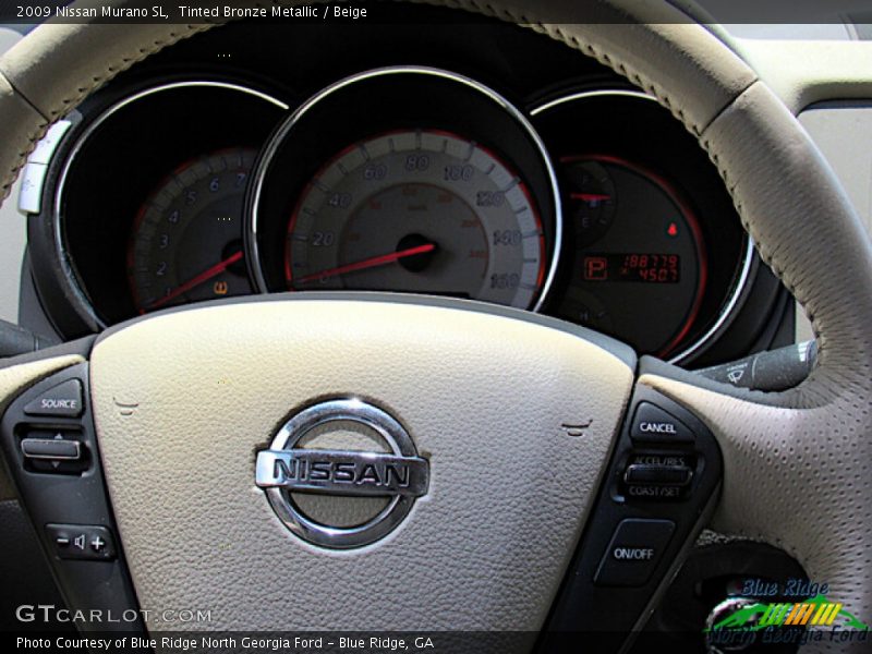 Tinted Bronze Metallic / Beige 2009 Nissan Murano SL