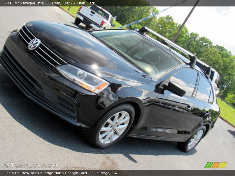Black / Titan Black 2015 Volkswagen Jetta SE Sedan