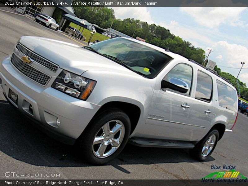 Silver Ice Metallic / Light Titanium/Dark Titanium 2013 Chevrolet Suburban LTZ 4x4