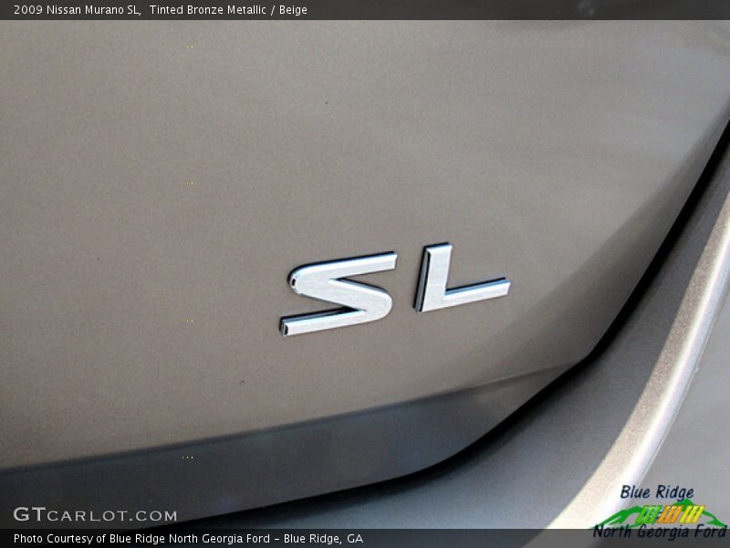 Tinted Bronze Metallic / Beige 2009 Nissan Murano SL