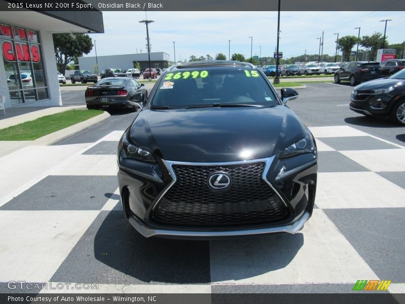 Obsidian Black / Black 2015 Lexus NX 200t F Sport