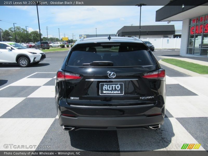 Obsidian Black / Black 2015 Lexus NX 200t F Sport