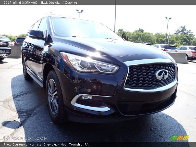 Black Obsidian / Graphite 2017 Infiniti QX60 AWD