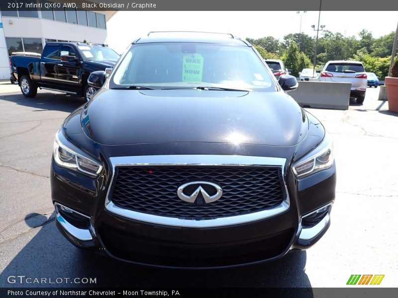 Black Obsidian / Graphite 2017 Infiniti QX60 AWD