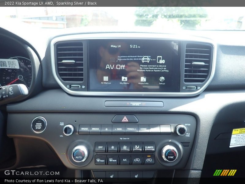 Sparkling Silver / Black 2022 Kia Sportage LX AWD