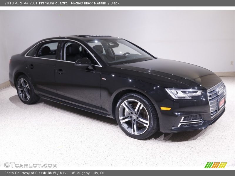 Mythos Black Metallic / Black 2018 Audi A4 2.0T Premium quattro