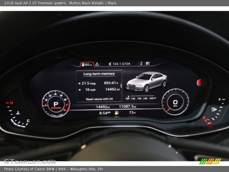 Mythos Black Metallic / Black 2018 Audi A4 2.0T Premium quattro