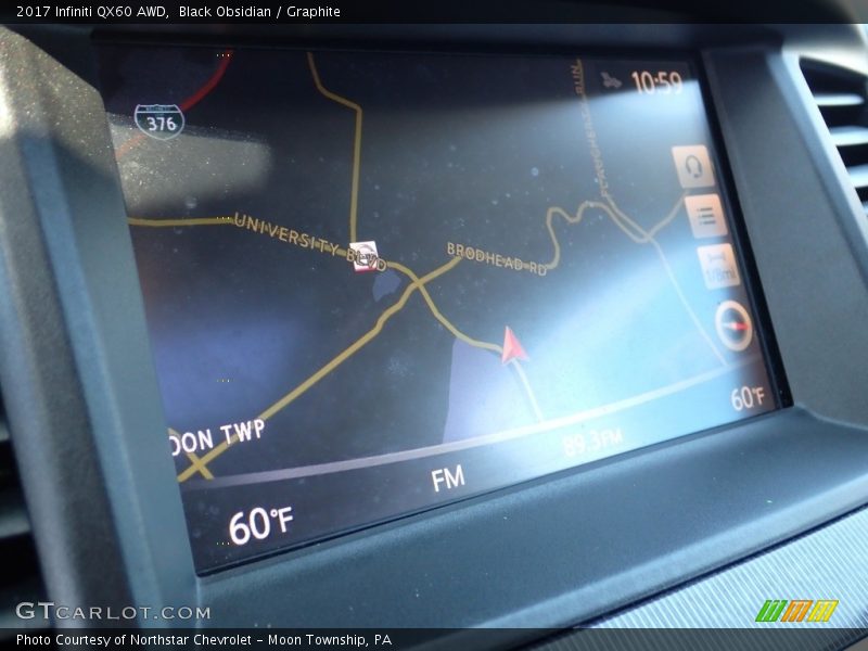 Black Obsidian / Graphite 2017 Infiniti QX60 AWD