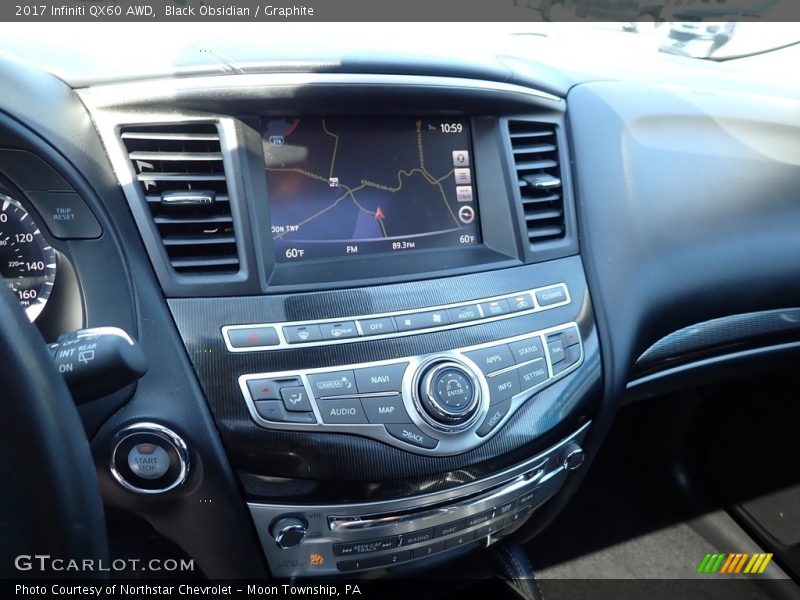 Black Obsidian / Graphite 2017 Infiniti QX60 AWD