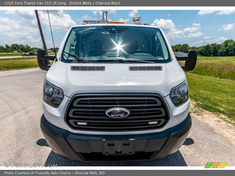 Oxford White / Charcoal Black 2015 Ford Transit Van 350 LR Long