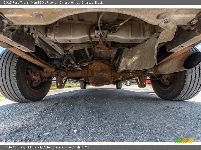 Oxford White / Charcoal Black 2015 Ford Transit Van 350 LR Long