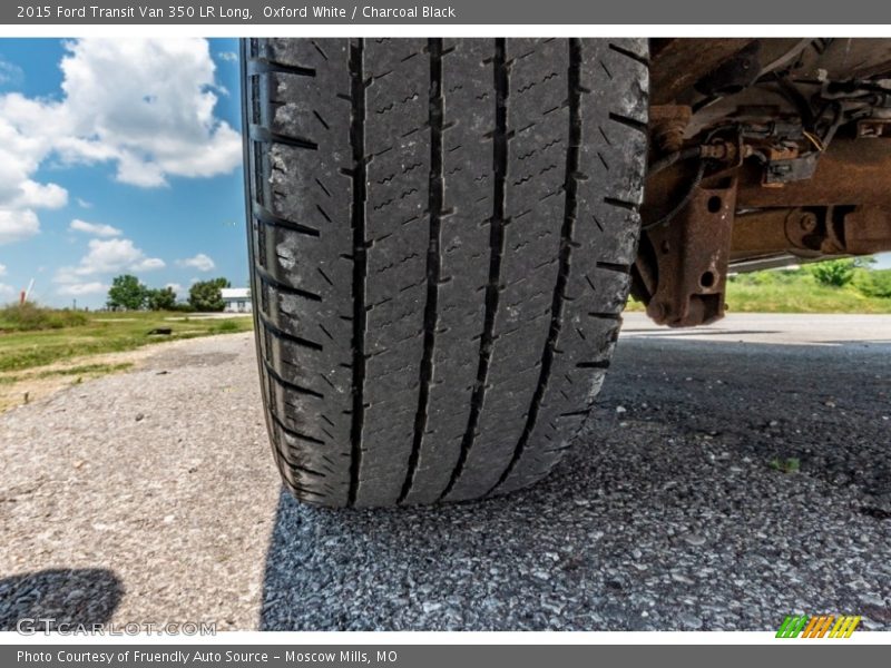 Oxford White / Charcoal Black 2015 Ford Transit Van 350 LR Long