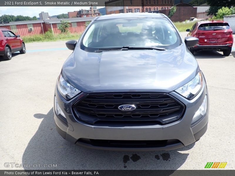 Smoke Metallic / Medium Stone 2021 Ford EcoSport S