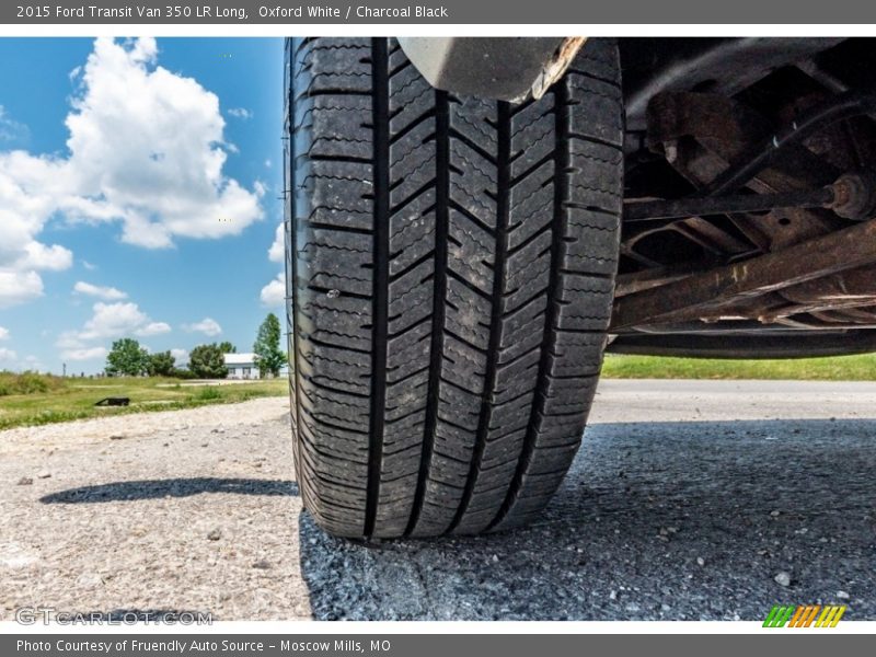 Oxford White / Charcoal Black 2015 Ford Transit Van 350 LR Long