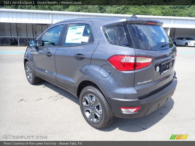 Smoke Metallic / Medium Stone 2021 Ford EcoSport S