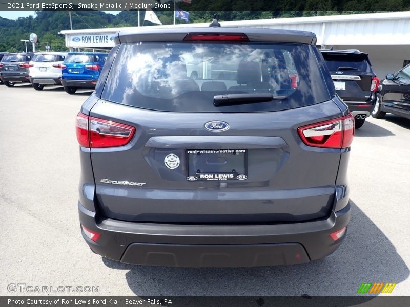 Smoke Metallic / Medium Stone 2021 Ford EcoSport S