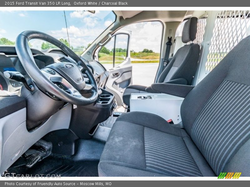 Oxford White / Charcoal Black 2015 Ford Transit Van 350 LR Long