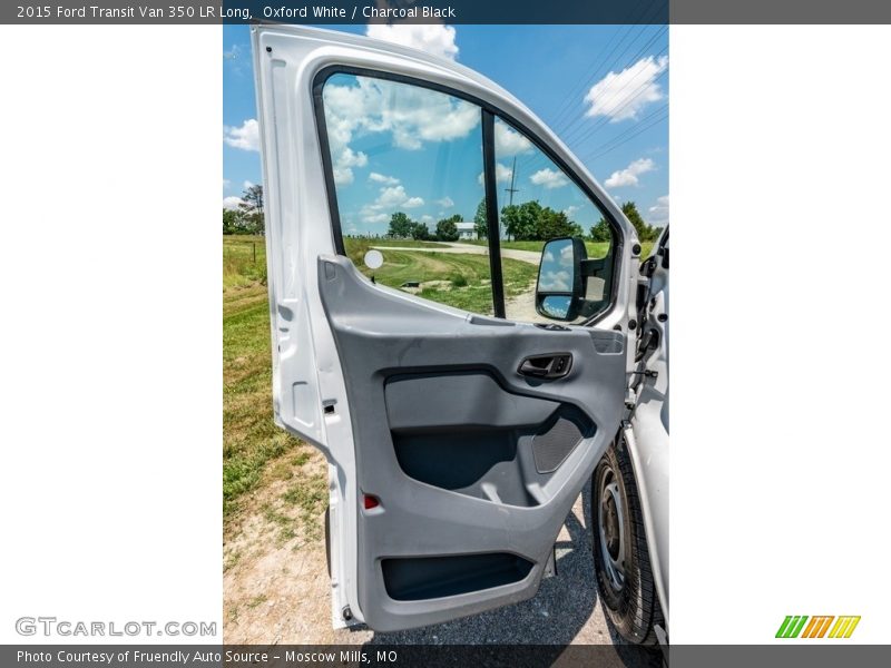Oxford White / Charcoal Black 2015 Ford Transit Van 350 LR Long