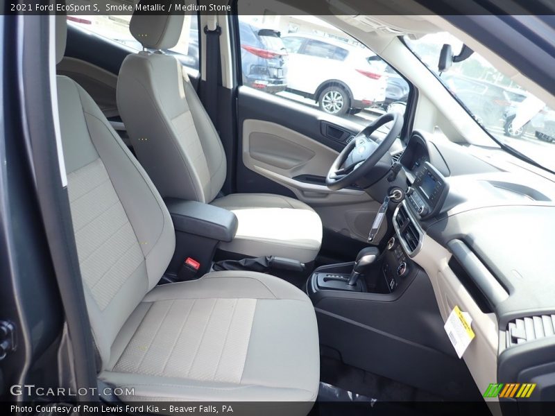 Smoke Metallic / Medium Stone 2021 Ford EcoSport S