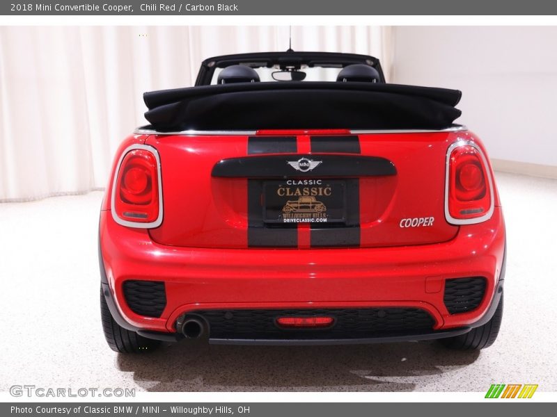 Chili Red / Carbon Black 2018 Mini Convertible Cooper