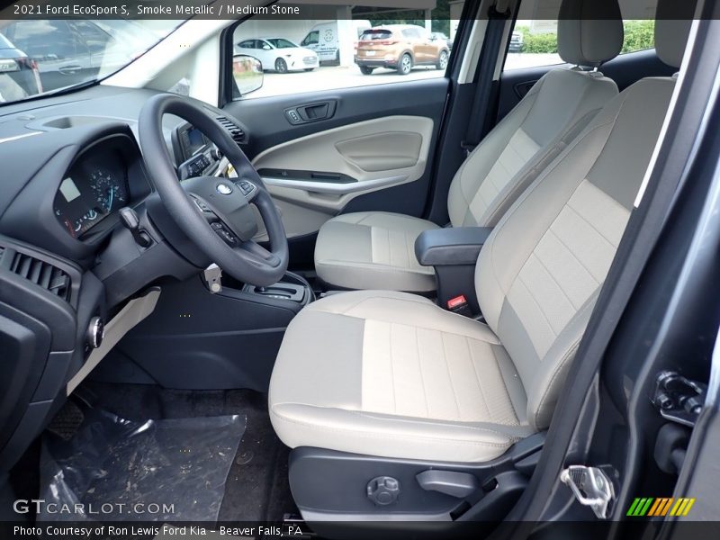 Smoke Metallic / Medium Stone 2021 Ford EcoSport S
