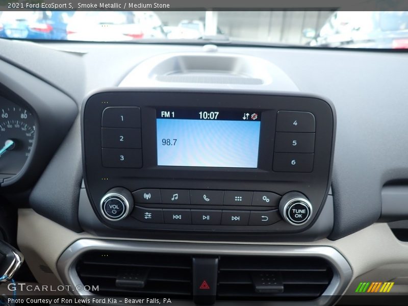 Smoke Metallic / Medium Stone 2021 Ford EcoSport S