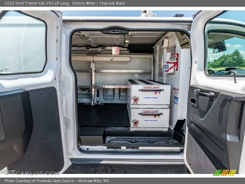 Oxford White / Charcoal Black 2015 Ford Transit Van 350 LR Long