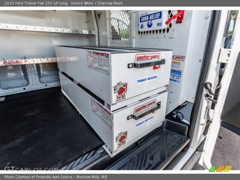 Oxford White / Charcoal Black 2015 Ford Transit Van 350 LR Long