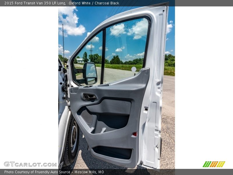 Oxford White / Charcoal Black 2015 Ford Transit Van 350 LR Long