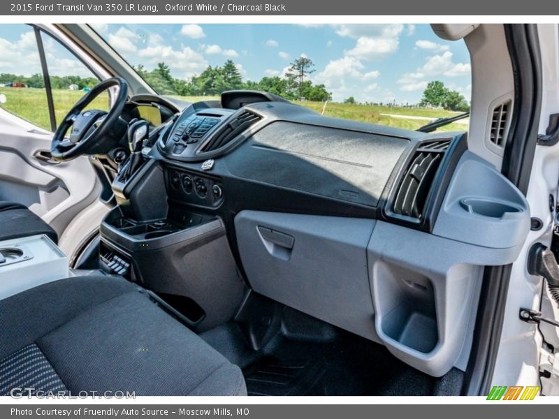 Oxford White / Charcoal Black 2015 Ford Transit Van 350 LR Long
