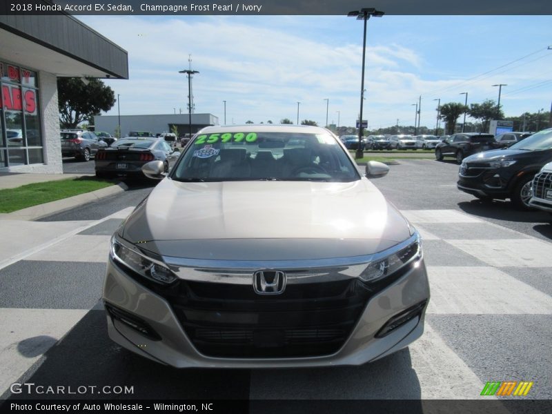 Champagne Frost Pearl / Ivory 2018 Honda Accord EX Sedan