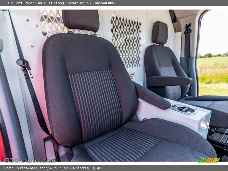 Oxford White / Charcoal Black 2015 Ford Transit Van 350 LR Long