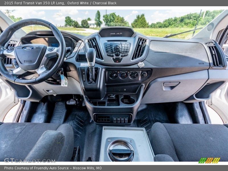 Oxford White / Charcoal Black 2015 Ford Transit Van 350 LR Long