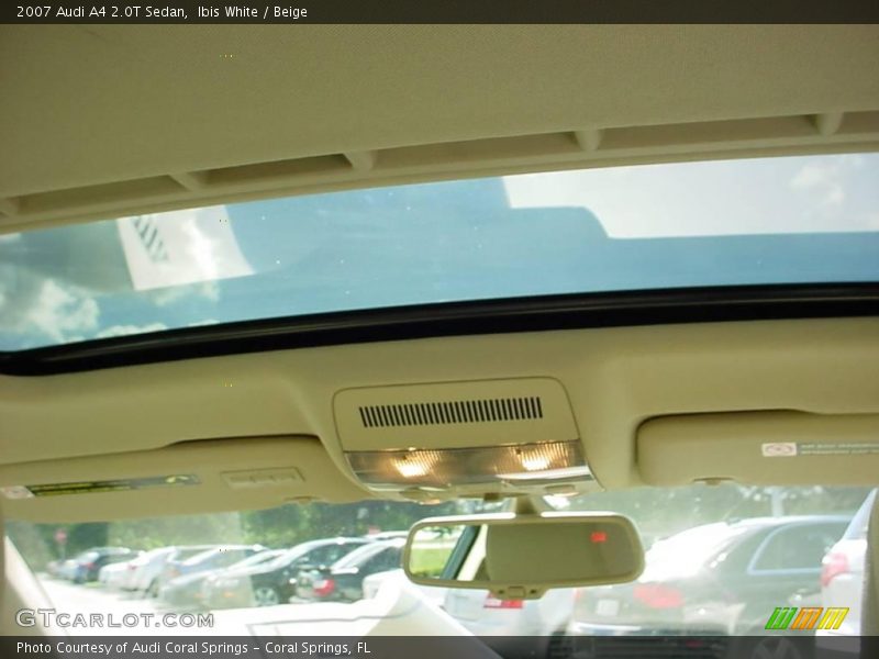 Ibis White / Beige 2007 Audi A4 2.0T Sedan