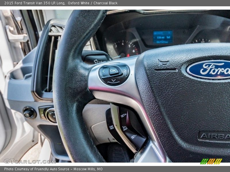 Oxford White / Charcoal Black 2015 Ford Transit Van 350 LR Long