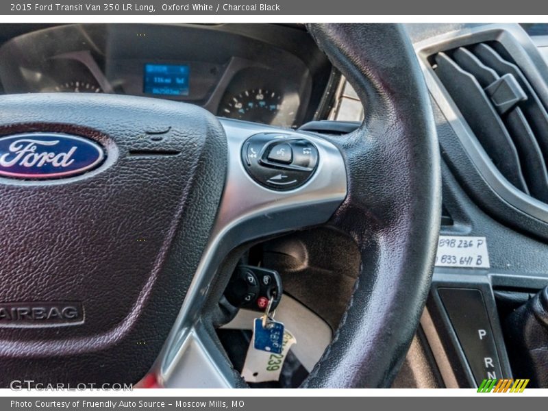 Oxford White / Charcoal Black 2015 Ford Transit Van 350 LR Long