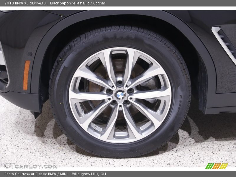 Black Sapphire Metallic / Cognac 2018 BMW X3 xDrive30i