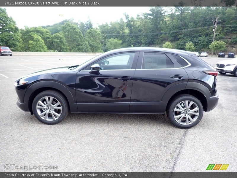 Jet Black Mica / Black 2021 Mazda CX-30 Select AWD