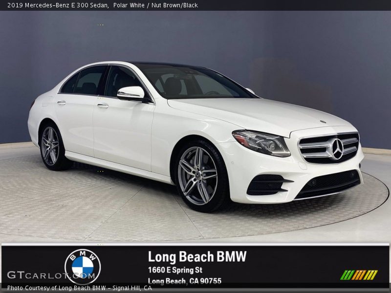 Polar White / Nut Brown/Black 2019 Mercedes-Benz E 300 Sedan
