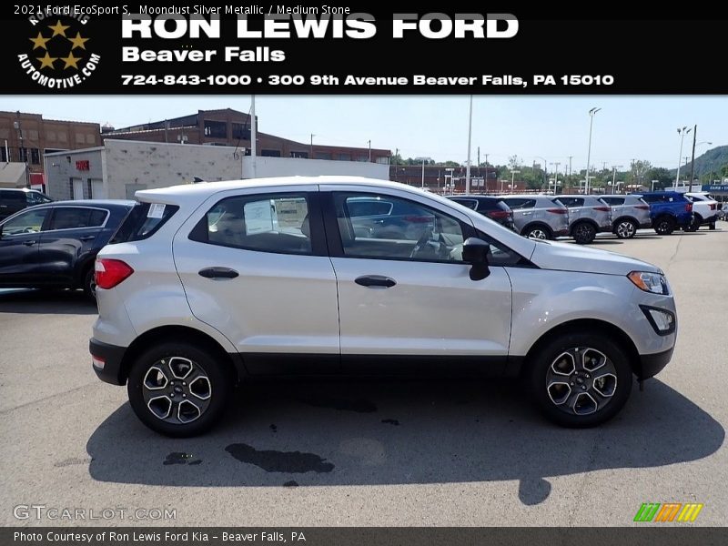 Moondust Silver Metallic / Medium Stone 2021 Ford EcoSport S