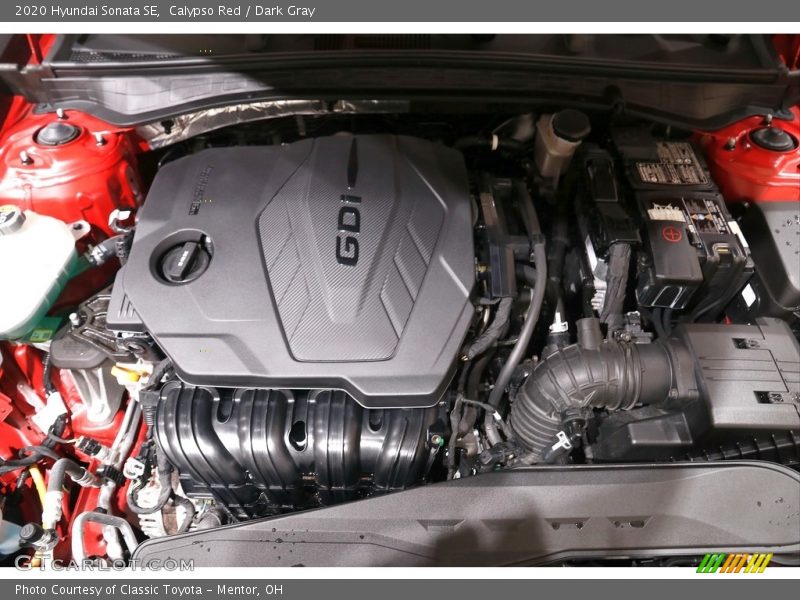 Calypso Red / Dark Gray 2020 Hyundai Sonata SE