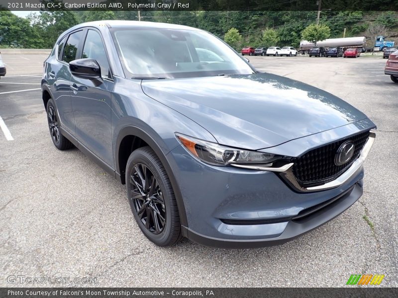 Polymetal Gray / Red 2021 Mazda CX-5 Carbon Edition AWD