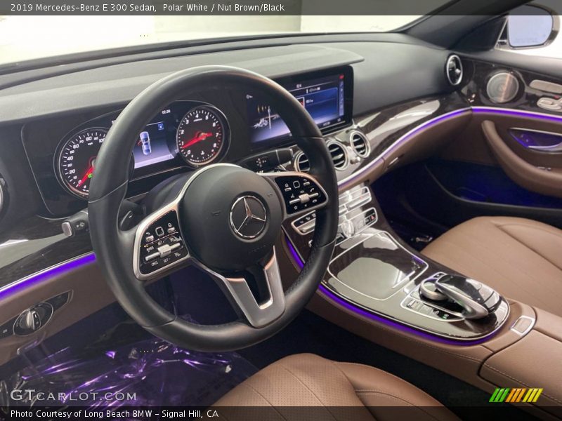 Polar White / Nut Brown/Black 2019 Mercedes-Benz E 300 Sedan