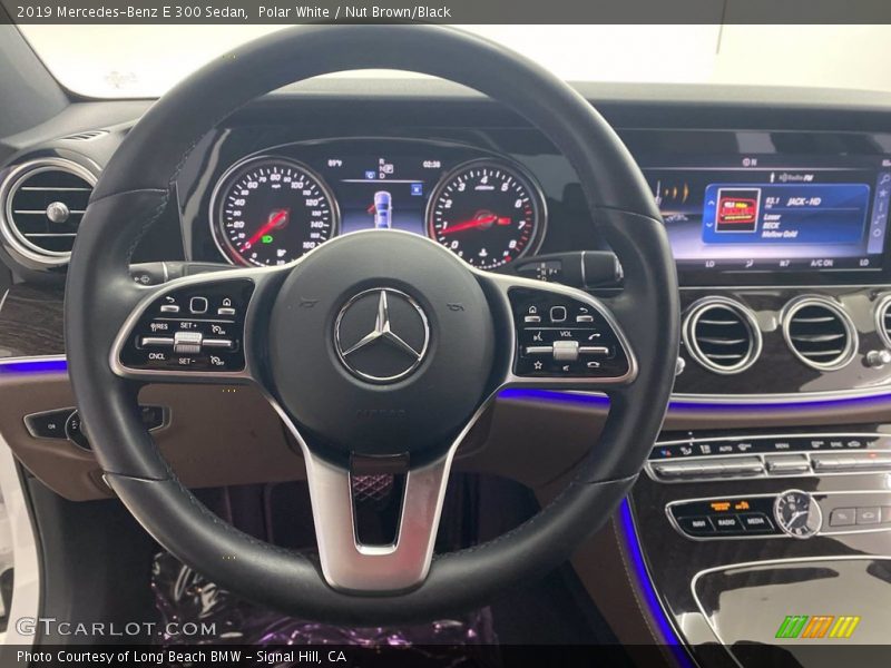 Polar White / Nut Brown/Black 2019 Mercedes-Benz E 300 Sedan