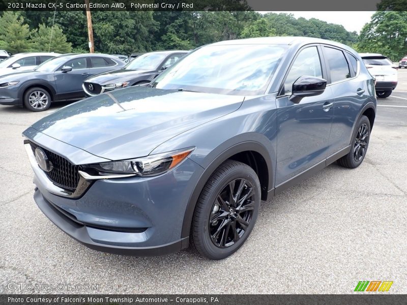 Polymetal Gray / Red 2021 Mazda CX-5 Carbon Edition AWD