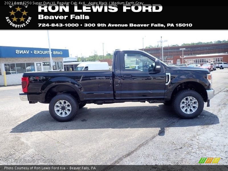 Agate Black / Medium Earth Gray 2021 Ford F250 Super Duty XL Regular Cab 4x4