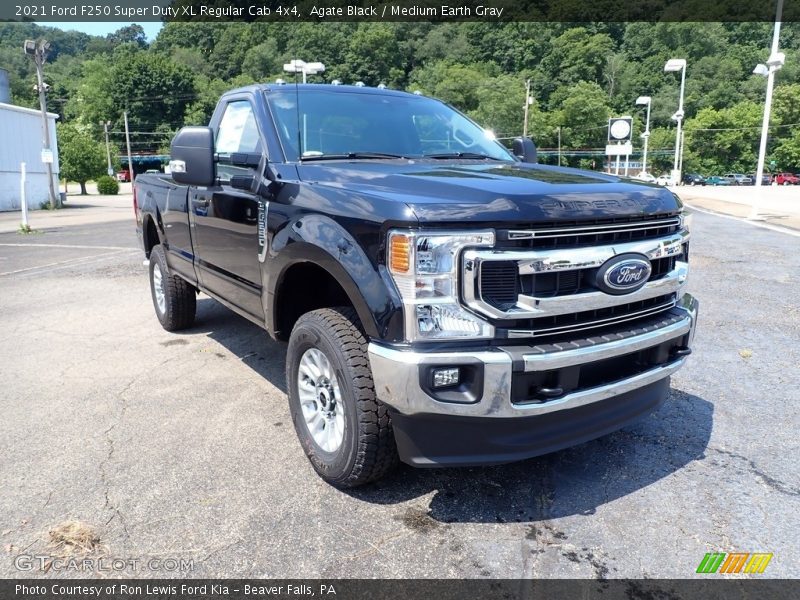 Agate Black / Medium Earth Gray 2021 Ford F250 Super Duty XL Regular Cab 4x4