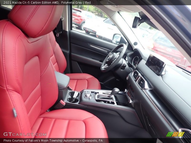 Polymetal Gray / Red 2021 Mazda CX-5 Carbon Edition AWD