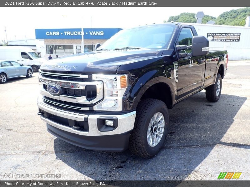 Agate Black / Medium Earth Gray 2021 Ford F250 Super Duty XL Regular Cab 4x4