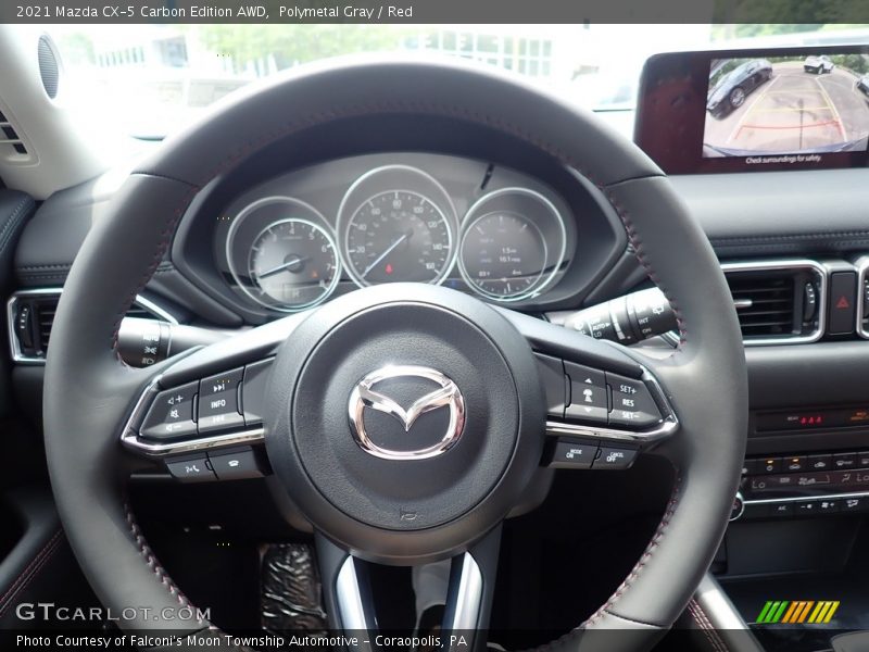 Polymetal Gray / Red 2021 Mazda CX-5 Carbon Edition AWD